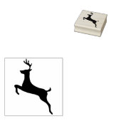 トナカイのシルエットアートスタンプ ラバースタンプ (押印)