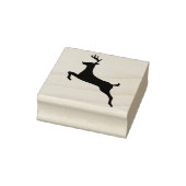 トナカイのシルエットアートスタンプ ラバースタンプ (スタンプ)