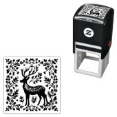 トナカイのシルエット セルフインキングスタンプ (インサイチュ)