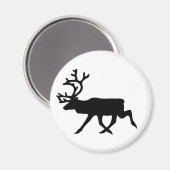 トナカイのシルエット マグネット (正面/裏面)