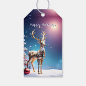 トナカイのジュエルクリスマスギフトタグ ギフトタグ (裏面)