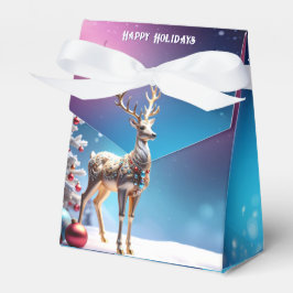 トナカイのジュエルクリスマスホリデーギフトボックス フェイバーボックス