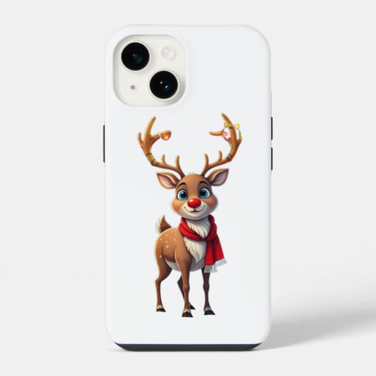 トナカイのスマホケース iPhoneケース (裏面)