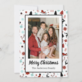 トナカイのスレイジのクリスマスツリー シーズンカード