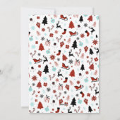 トナカイのスレイジのクリスマスツリー シーズンカード (裏面)