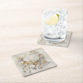 トナカイのスレート ホリデー ペーパーコースター (インサイチュ)