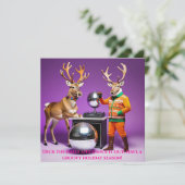 トナカイのダンスパーティー ホリデーカード (スタンド正面)