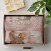 トナカイのデカップクリスマス・サンタとソリ 薄葉紙 (ギフト)