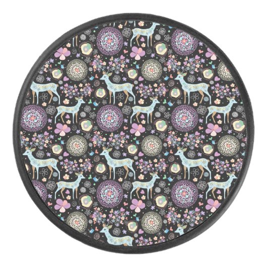 トナカイのパターナクリスマス アイスホッケーパック (正面)