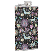 トナカイのパターナクリスマス フラスク (右)