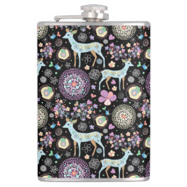 トナカイのパターナクリスマス フラスク