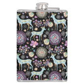 トナカイのパターナクリスマス フラスク (裏面)