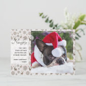 トナカイのパターンとスクリプトタイポグラフィカスタムの色 シーズンカード (スタンド正面)