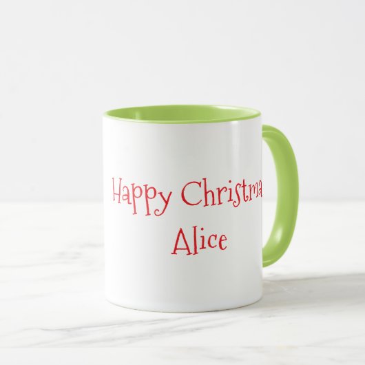 トナカイのフェスティバルクリスマスジャンパーマグ マグカップ (正面右)