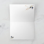 トナカイのホリデーグリーティングカード シーズンカード (内部)