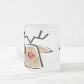 トナカイのマグ フロストグラスマグカップ (正面左)