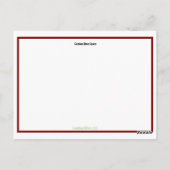 トナカイのメリークリスマスプレッドカスタマイズ ポストカード (裏面)