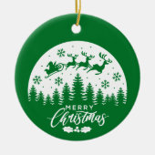 トナカイのメリークリスマス – クリスマスオーナメント (正面)