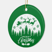 トナカイのメリークリスマス – クリスマスオーナメント (左)