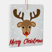トナカイのメリークリスマス セラミックオーナメント (右)