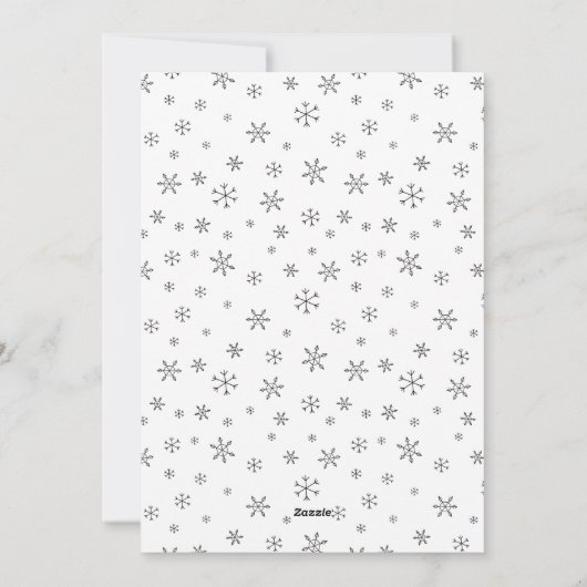 トナカイのメリークリスマス、ニューホーム2の写真から シーズンカード (裏面)