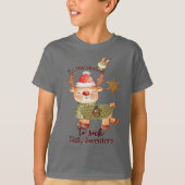 トナカイのユー�ガリーセーター Tシャツ (正面)