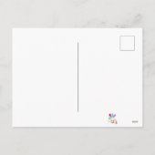 トナカイのライトクリおもしろいスマス シーズンポストカード (裏面)