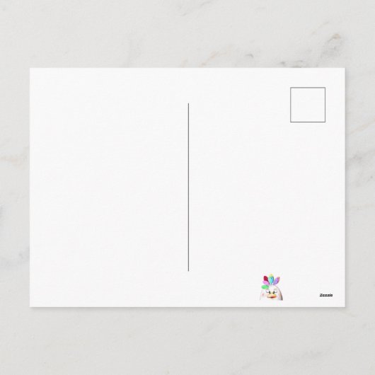 トナカイのライトクリおもしろいスマス シーズンポストカード (裏面)