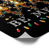 トナカイのラインダンスと楽しいクリスマスフェスティバル ポスター (角)