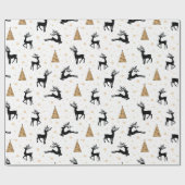 トナカイのラッピング紙 ラッピングペーパー (フラット)