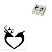 トナカイのラブアートスタンプ ラバースタンプ (押印)