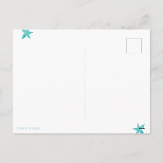 トナカイの人魚とミニマリストの幸せな休日 シーズンポストカード (裏面)