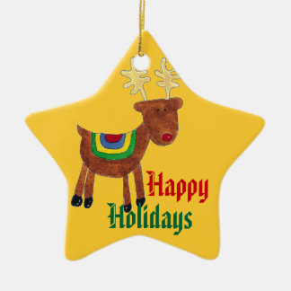 トナカイの休日のオーナメント セラミックオーナメント