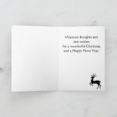 トナカイの休日グリーティングカード シーズンカード (内部)