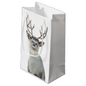 トナカイの写真 スモールペーパーバッグ (裏面アングル)
