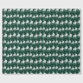 トナカイの包装紙のクリスマスの包装紙 ラッピングペーパー (フラット)