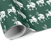 トナカイの包装紙のクリスマスの包装紙 ラッピングペーパー (ロールコーナー)