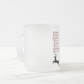 トナカイの名前ルドルフ,彗星, Blixen Reindeer フロストグラスマグカップ (正面左)