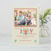 トナカイの喜びの写真の休日カード シーズンカード (スタンド正面)