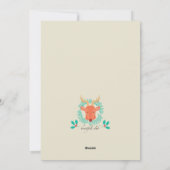 トナカイの喜びの写真の休日カード シーズンカード (裏面)