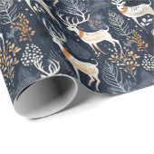 トナカイの喜び – フェスティバルシルエット ラッピングペーパー (ロールコーナー)