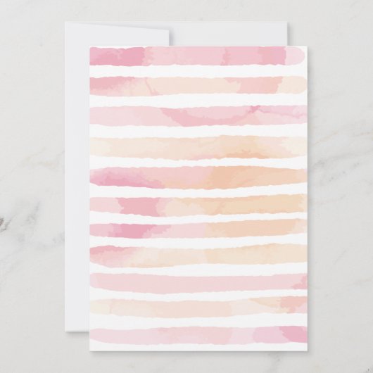 トナカイの女の子のクリスマスの誕生日 招待状 (裏面)