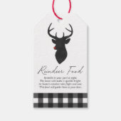 トナカイの子供 ギフトタグ (正面)