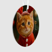 トナカイの子猫 オーナメント (正面)