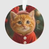 トナカイの子猫 オーナメント (正面)