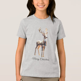トナカイの宝石 クリスマス ホリデー トライブレンドＴシャツ