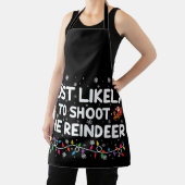 トナカイの家族のクリスマスに撮影する可能性が最も高い エプロン (インサイチュ)