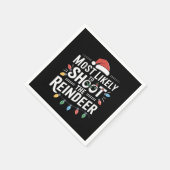 トナカイの家族のクリスマスを撮影する可能性が最も高い スタンダードカクテルナプキン (角)