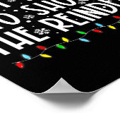 トナカイの家族のクリスマスホールを撮影する可能性が最も高い ポスター (角)