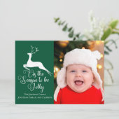 トナカイの家族の写真すてきになる季節 シーズンカード (スタンド正面)